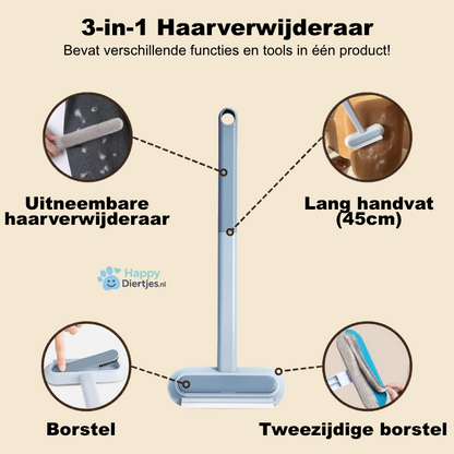 Haar Verwijder Stick Pro | 3-in-1 Huisdierhaar Verwijderaar