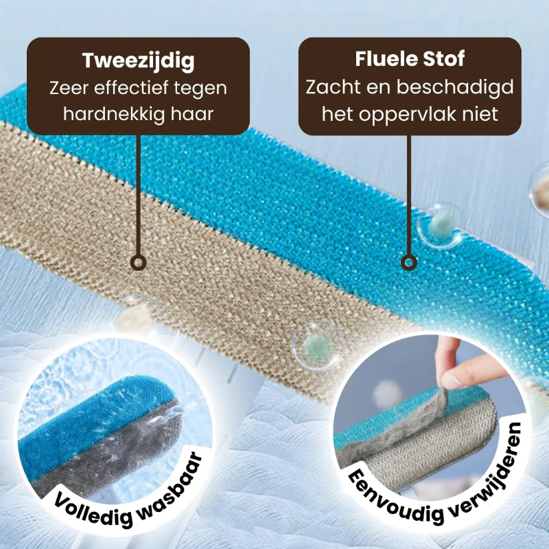 Haar Verwijder Stick Pro | 3-in-1 Huisdierhaar Verwijderaar