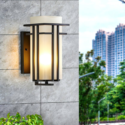 Industrial Wall Sconce with Metal Frame Design
