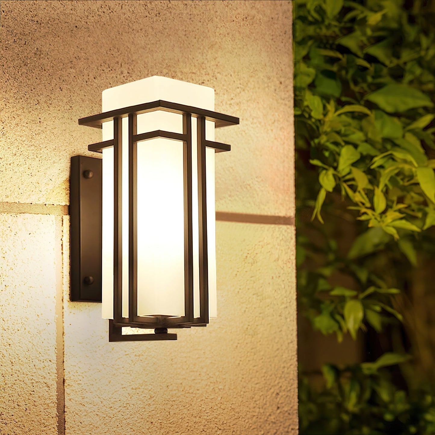 Industrial Wall Sconce with Metal Frame Design