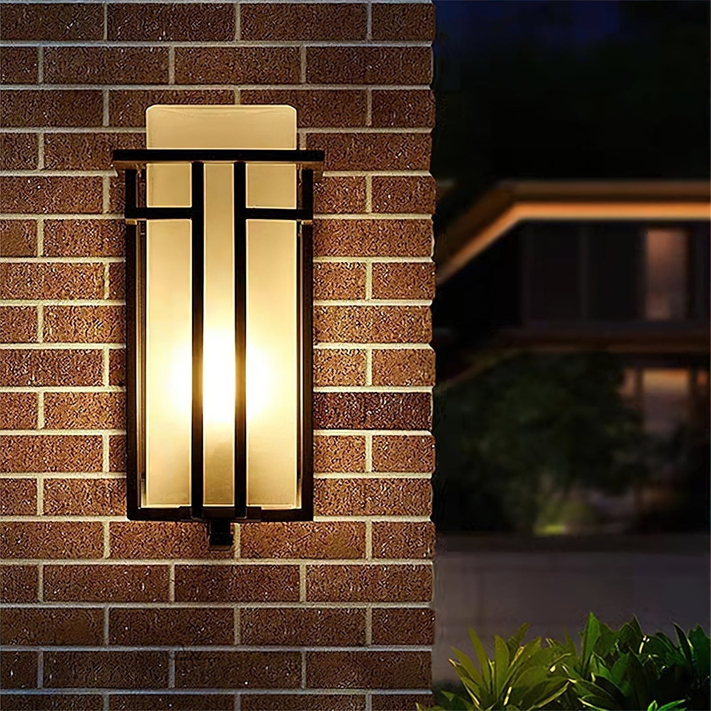Industrial Wall Sconce with Metal Frame Design