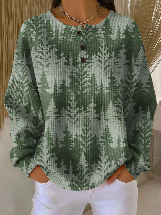 Inga - Classic Tree Motif Sweatshirt