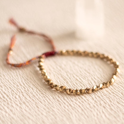 Bracciale Tibetano in Perle di Rame
