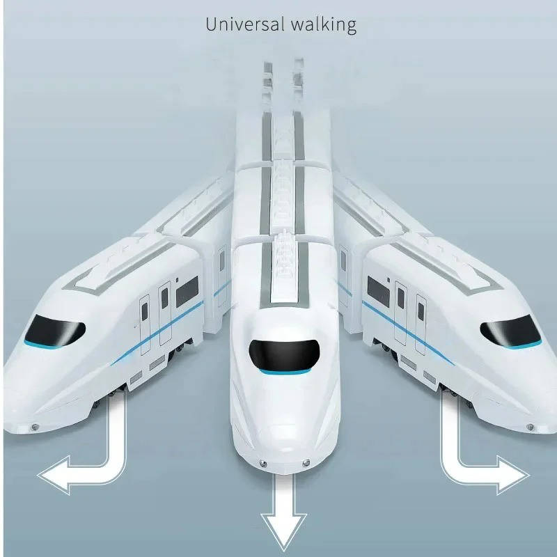 Interactive Train Toy Set for Toddlers – 4 Car Train with Spinning Action, Flashing Lights, and Realistic Sounds 2