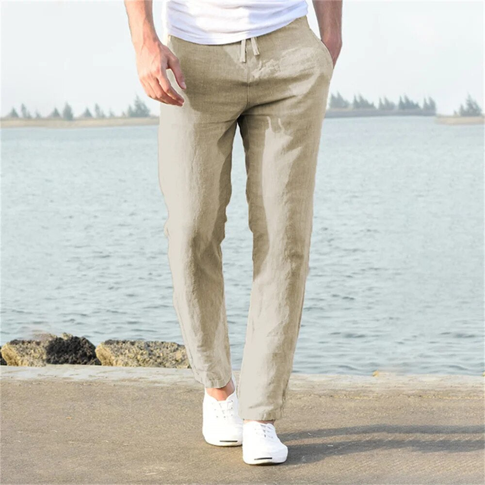 Made Gents | Casual Linnen Heren Broek | 50% Korting!