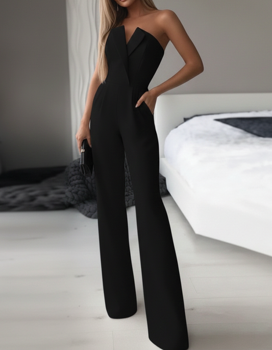 Elena - Eleganter Jumpsuit ohne Ärmel