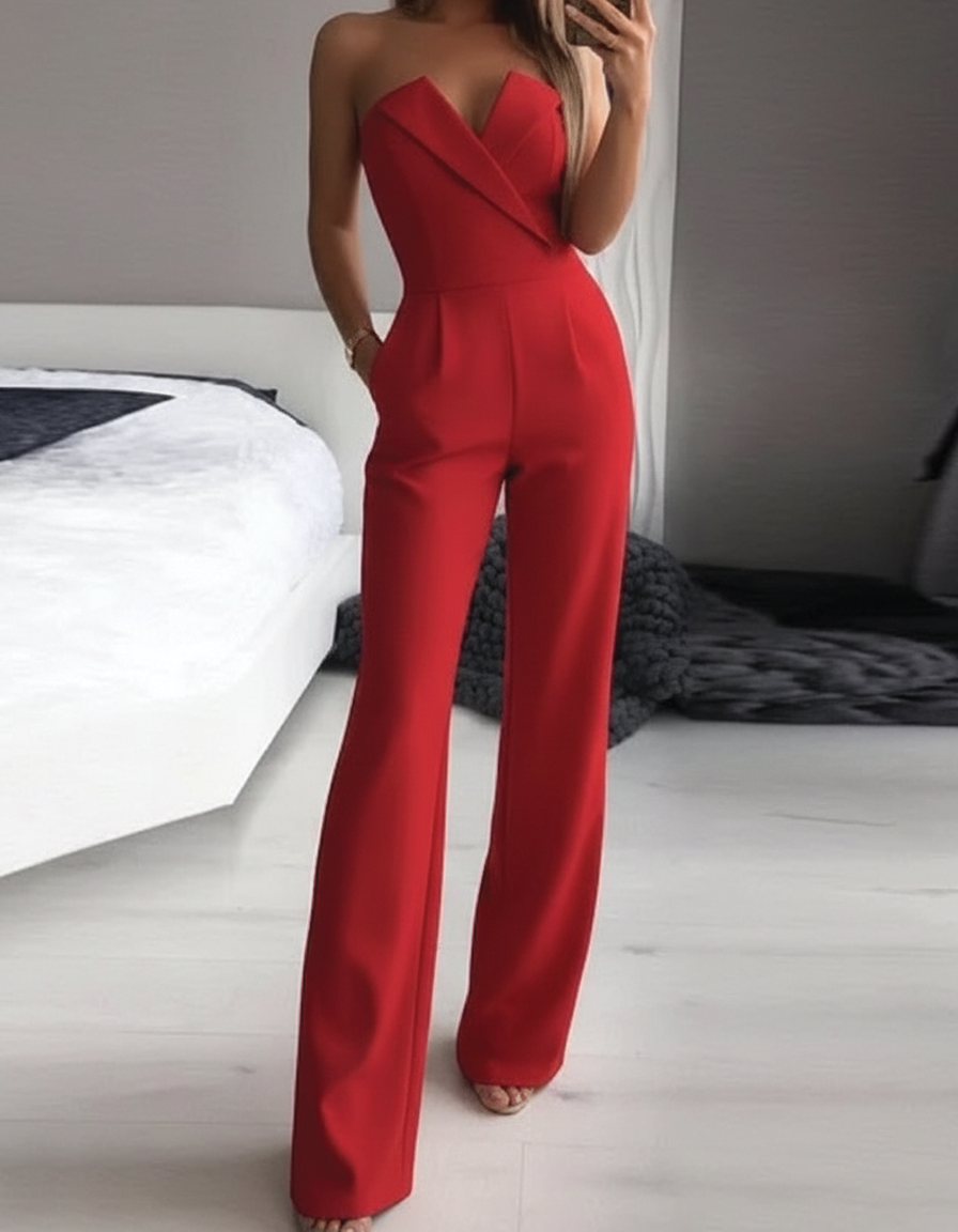 Elena - Eleganter Jumpsuit ohne Ärmel