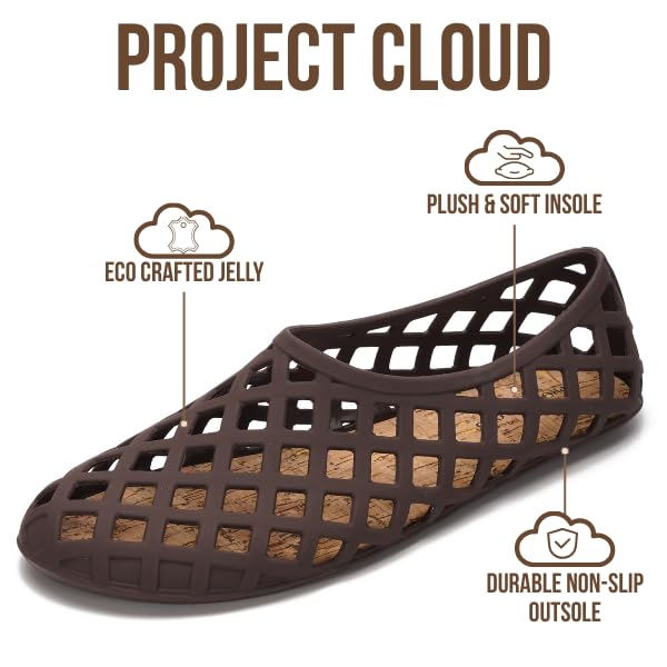 Project Cloud Women's | Waterproof Ballet Flats Shoes for Women | Lightweight | Non-Slip - Jellz - Project Cloud - Sandals -Shop Project Cloud premium footwear Now!