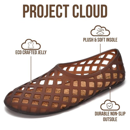 Project Cloud Women's | Waterproof Ballet Flats Shoes for Women | Lightweight | Non-Slip - Jellz - Project Cloud - Sandals -Shop Project Cloud premium footwear Now!