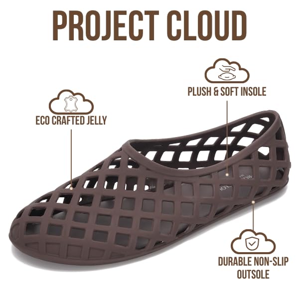 Project Cloud Women's | Waterproof Ballet Flats Shoes for Women | Lightweight | Non-Slip - Jellz - Project Cloud - Sandals -Shop Project Cloud premium footwear Now!