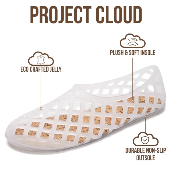 Project Cloud Women's | Waterproof Ballet Flats Shoes for Women | Lightweight | Non-Slip - Jellz - Project Cloud - Sandals -Shop Project Cloud premium footwear Now!