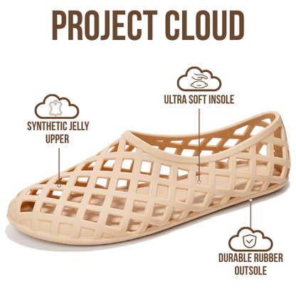 Project Cloud Women's | Waterproof Ballet Flats Shoes for Women | Lightweight | Non-Slip - Jellz - Project Cloud - Sandals -Shop Project Cloud premium footwear Now!