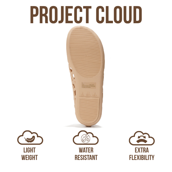 Project Cloud Women's | Waterproof Ballet Flats Shoes for Women | Lightweight | Non-Slip - Jellz - Project Cloud - Sandals -Shop Project Cloud premium footwear Now!