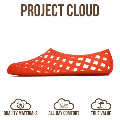Project Cloud Women's | Waterproof Ballet Flats Shoes for Women | Lightweight | Non-Slip - Jellz - Project Cloud - Sandals -Shop Project Cloud premium footwear Now!