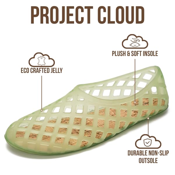 Project Cloud Women's | Waterproof Ballet Flats Shoes for Women | Lightweight | Non-Slip - Jellz - Project Cloud - Sandals -Shop Project Cloud premium footwear Now!