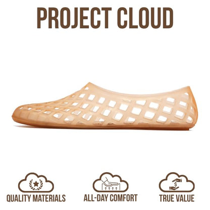 Project Cloud Women's | Waterproof Ballet Flats Shoes for Women | Lightweight | Non-Slip - Jellz - Project Cloud - Sandals -Shop Project Cloud premium footwear Now!