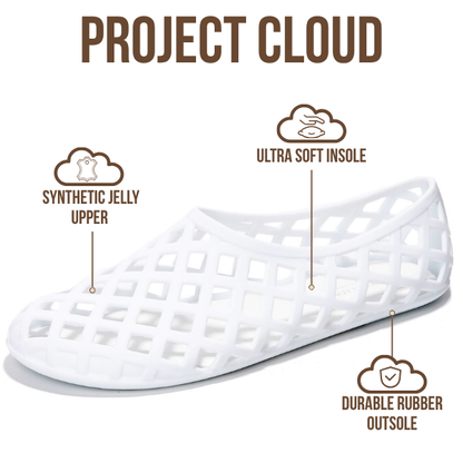 Project Cloud Women's | Waterproof Ballet Flats Shoes for Women | Lightweight | Non-Slip - Jellz - Project Cloud - Sandals -Shop Project Cloud premium footwear Now!