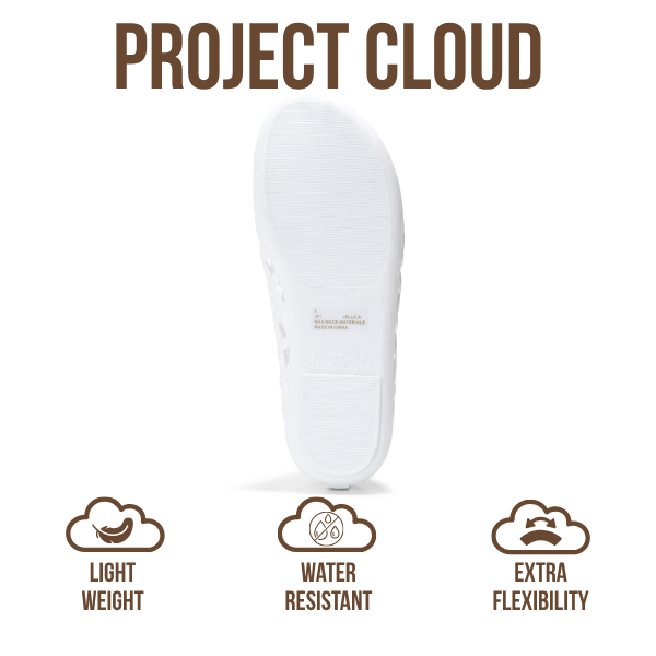 Project Cloud Women's | Waterproof Ballet Flats Shoes for Women | Lightweight | Non-Slip - Jellz - Project Cloud - Sandals -Shop Project Cloud premium footwear Now!
