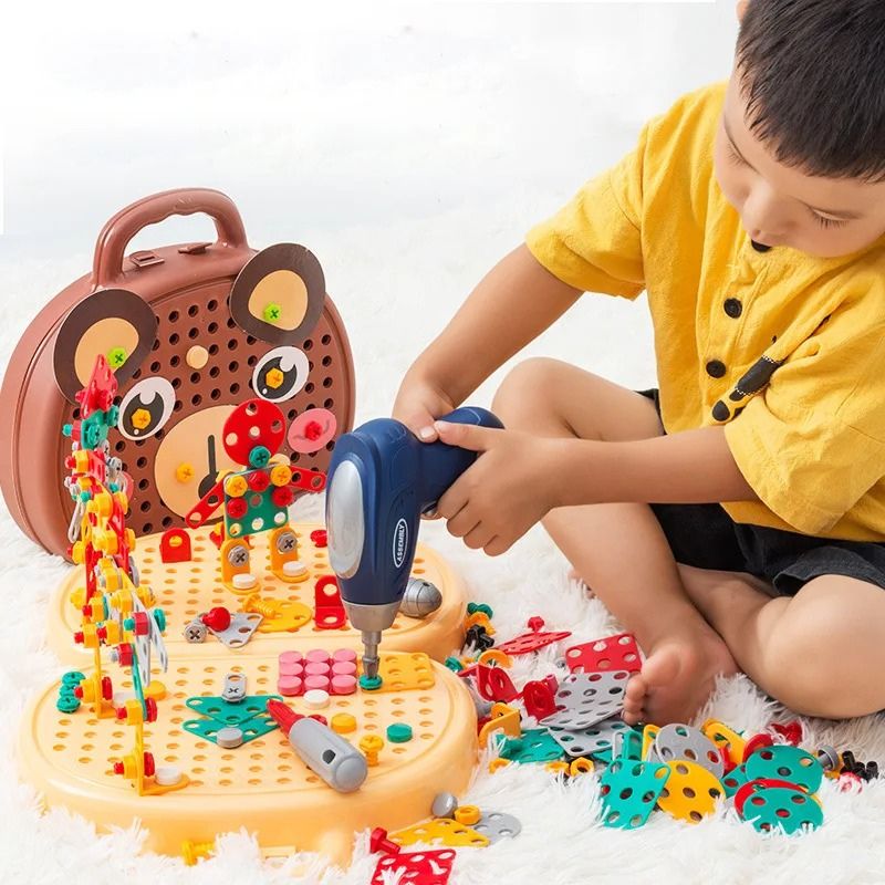 Kinder Werkbank Spielzeug | Holz Werkzeug Set