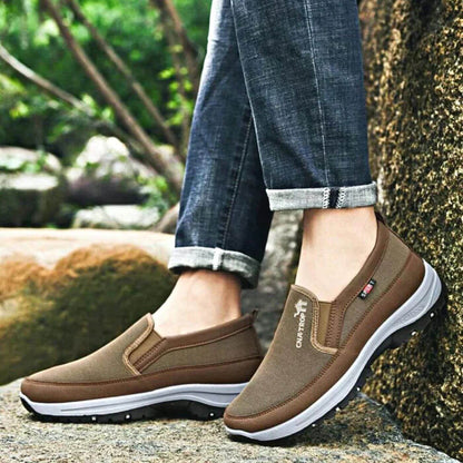Men's Orthopedic Leather Slip On Walking Shoes