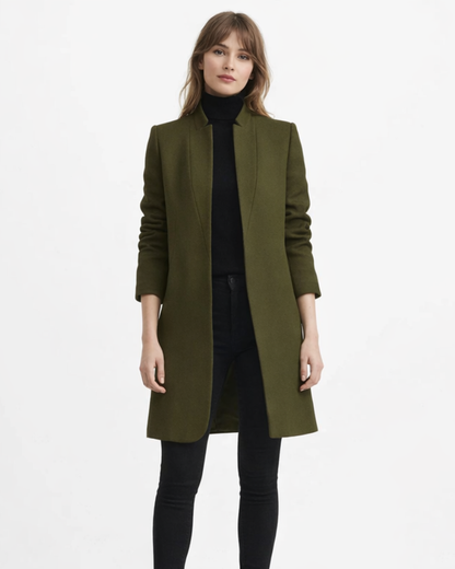 Helena Cappotto Donna Elegante – Cappotto Lungo Slim Stile Classico Raffinato