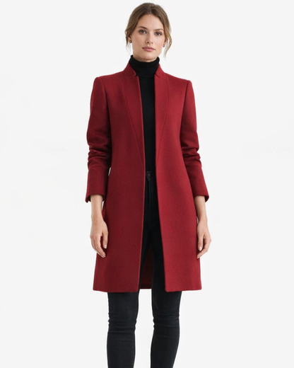 Helena Cappotto Donna Elegante – Cappotto Lungo Slim Stile Classico Raffinato