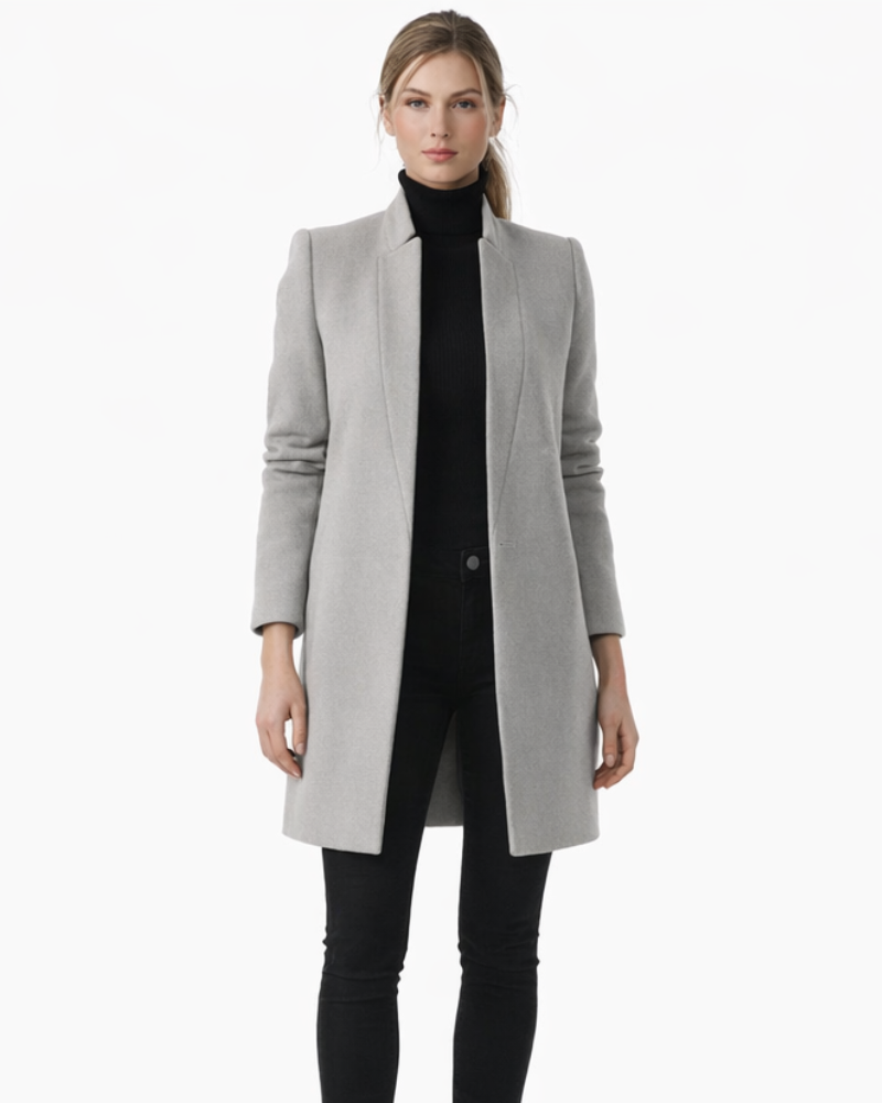 Helena Cappotto Donna Elegante – Cappotto Lungo Slim Stile Classico Raffinato