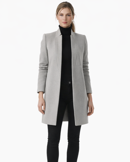 Helena Cappotto Donna Elegante – Cappotto Lungo Slim Stile Classico Raffinato