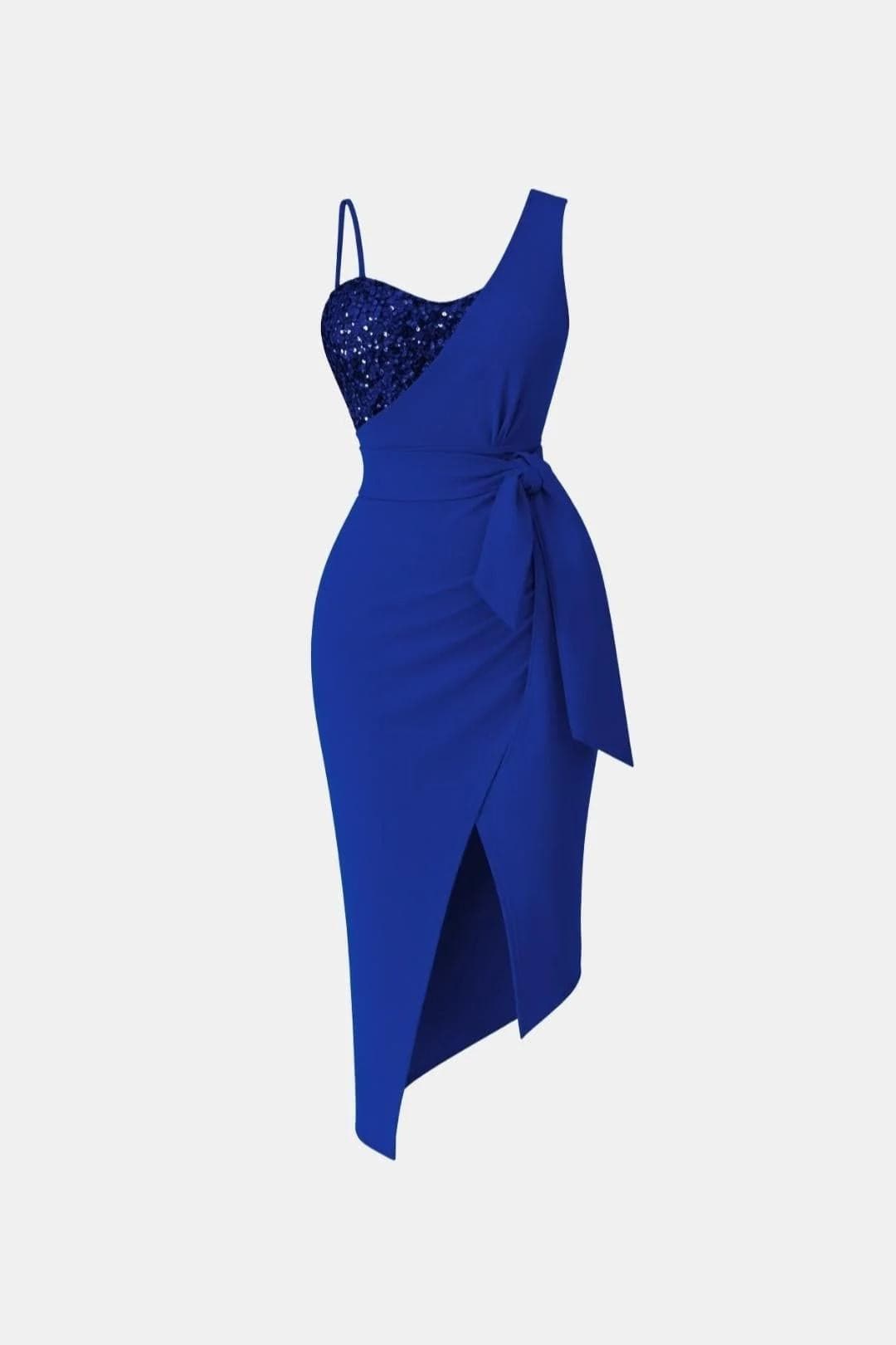 Jasmina - One-Shoulder Sequin Evening Dress