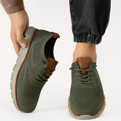 Shoe with model green