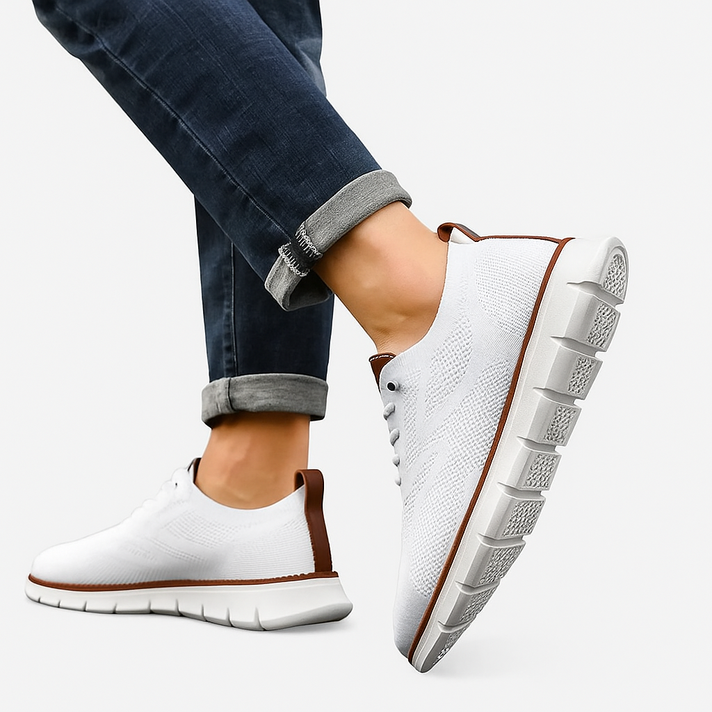 Shoe with model white