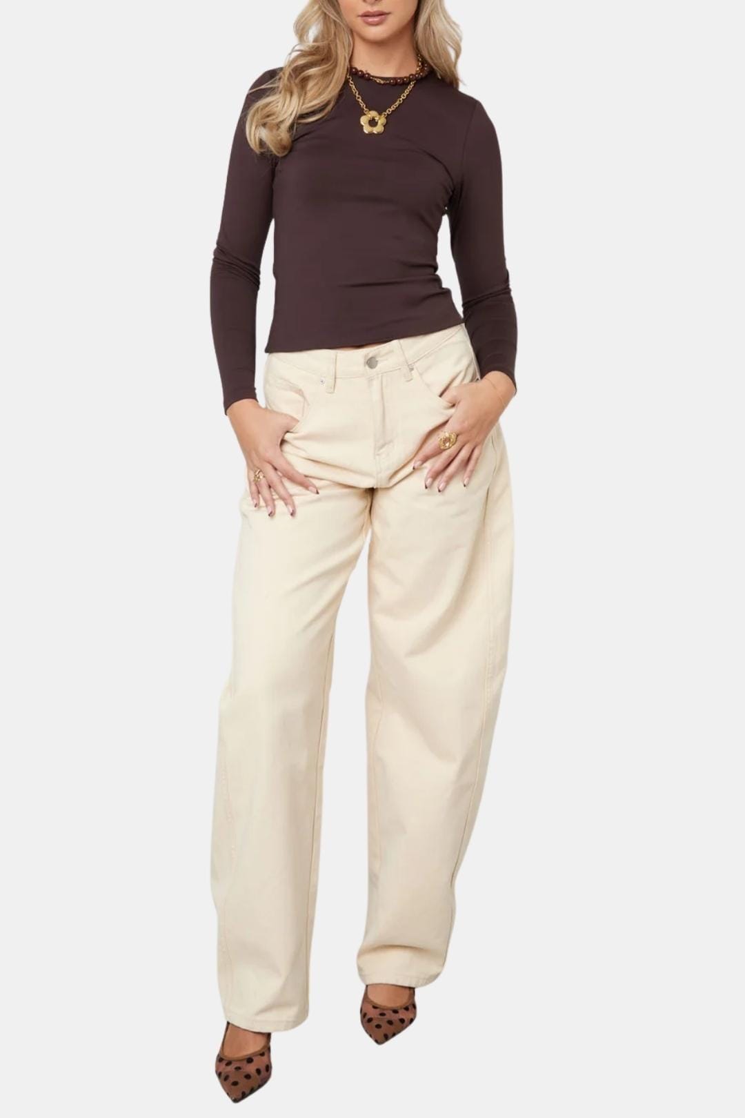 Jocelyn – Long-Sleeve Top Everyday Wear with Stretch