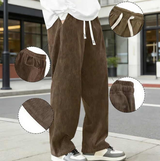 Jogger Broek Heren | Baggy Loose Fit & Verstelbare Taille