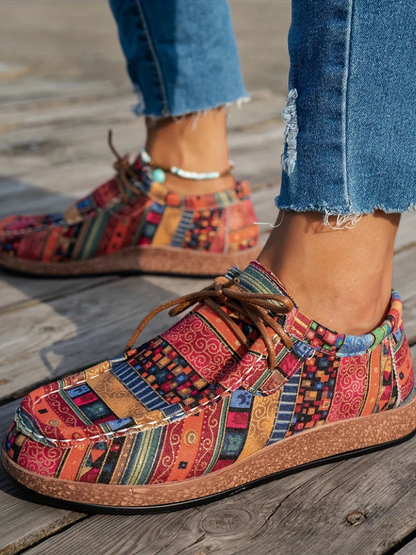 MAYA COMFORT PRINT LOAFERS
