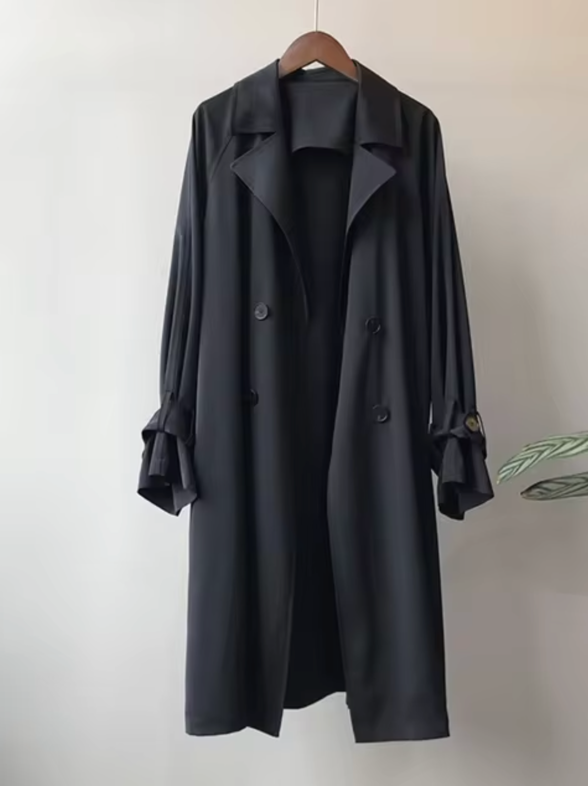Übergangsjacke | Zeitloser langer wasserdichter Trenchcoat