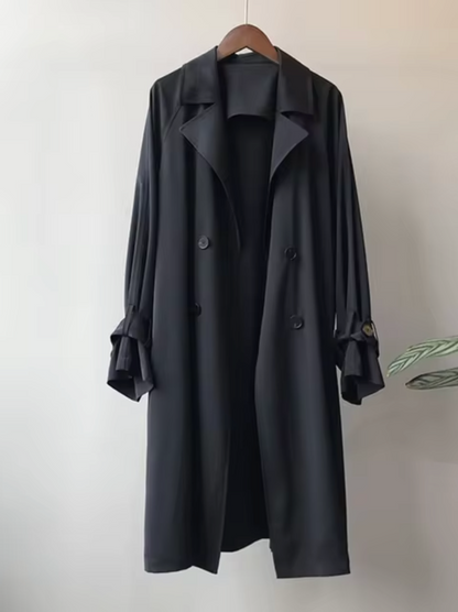 Übergangsjacke | Zeitloser langer wasserdichter Trenchcoat