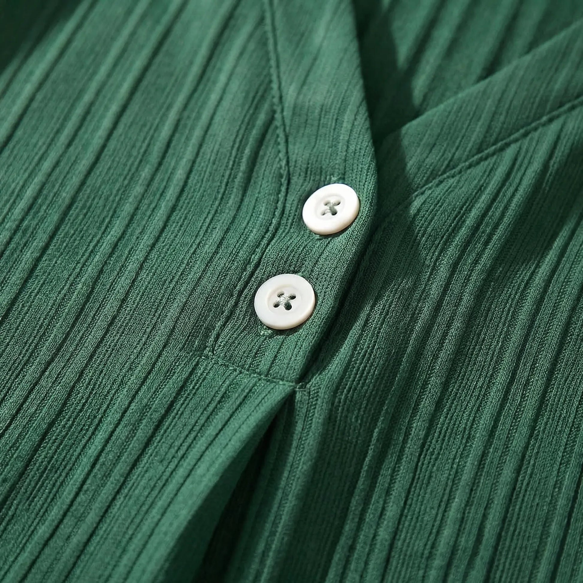 Jurk dames | Zomerjurk met v-hals en korte mouw