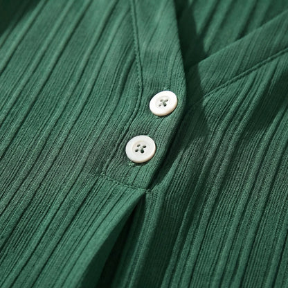 Jurk dames | Zomerjurk met v-hals en korte mouw