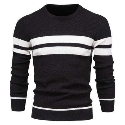 Men’s Knitted Sweater – Stylish Crew Neck Sweater Soft Comfortable Casual Everyday Spring Layer