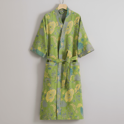 KIMOGINKO – Omkeerbare kimono-badjas van biologisch katoen voor ademend comfort. 10