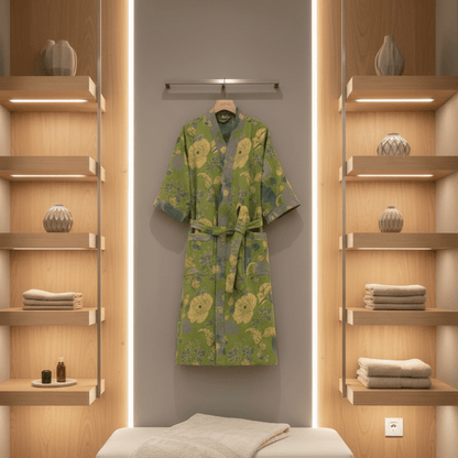 KIMOGINKO – Omkeerbare kimono-badjas van biologisch katoen voor ademend comfort. 3