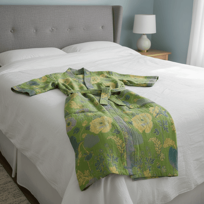 KIMOGINKO – Omkeerbare kimono-badjas van biologisch katoen voor ademend comfort. 4