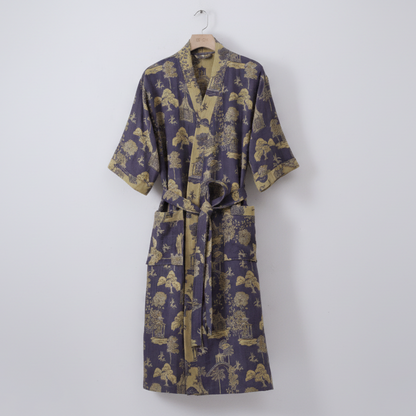 KIMOGINKO – Omkeerbare kimono-badjas van biologisch katoen voor ademend comfort. 8