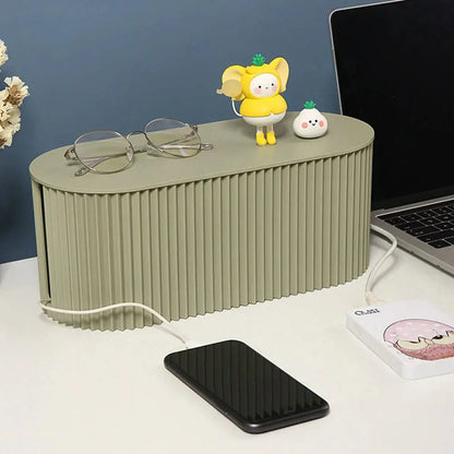 Kabelbox mit Deckel – Keine Sichtbaren Kabel oder Steckdosenleisten Mehr Zorenza