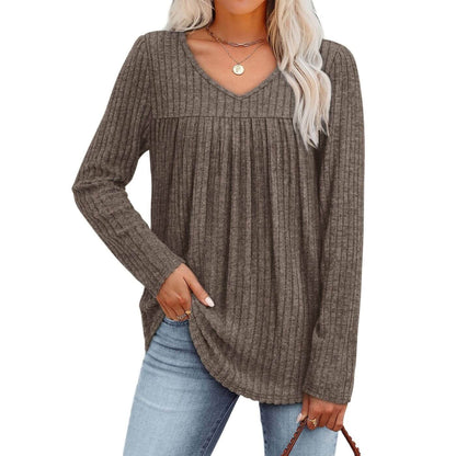 Karoline™- Lett Langermet Bluse