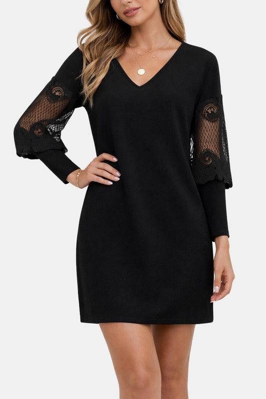 Katharina - Airy Detail Lace Mini Dress