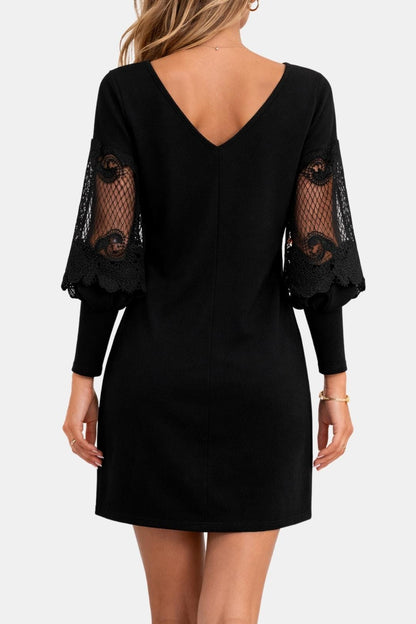 Katharina - Airy Detail Lace Mini Dress