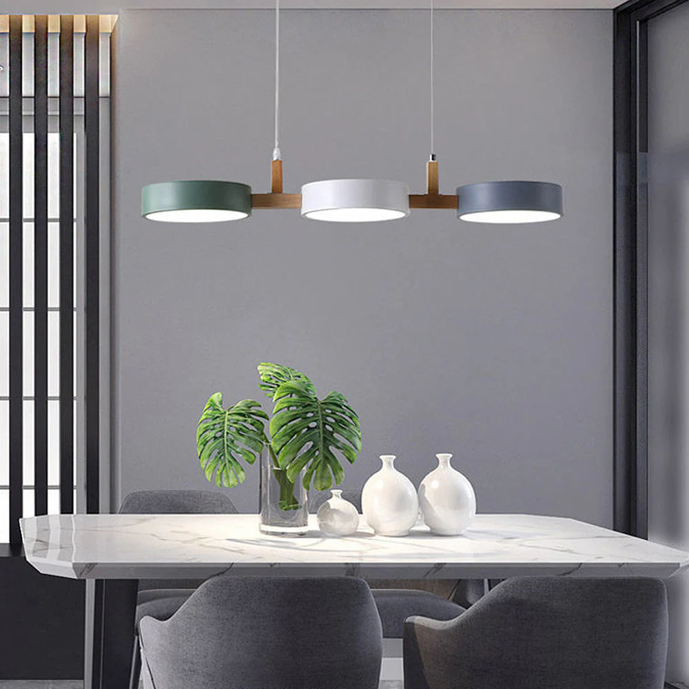 Minimalistische LED Hanglamp met Multi-Lichtpunten – Modern Design voor Keuken