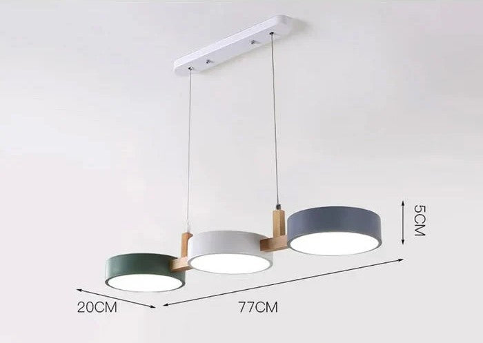 Minimalistische LED Hanglamp met Multi-Lichtpunten – Modern Design voor Keuken