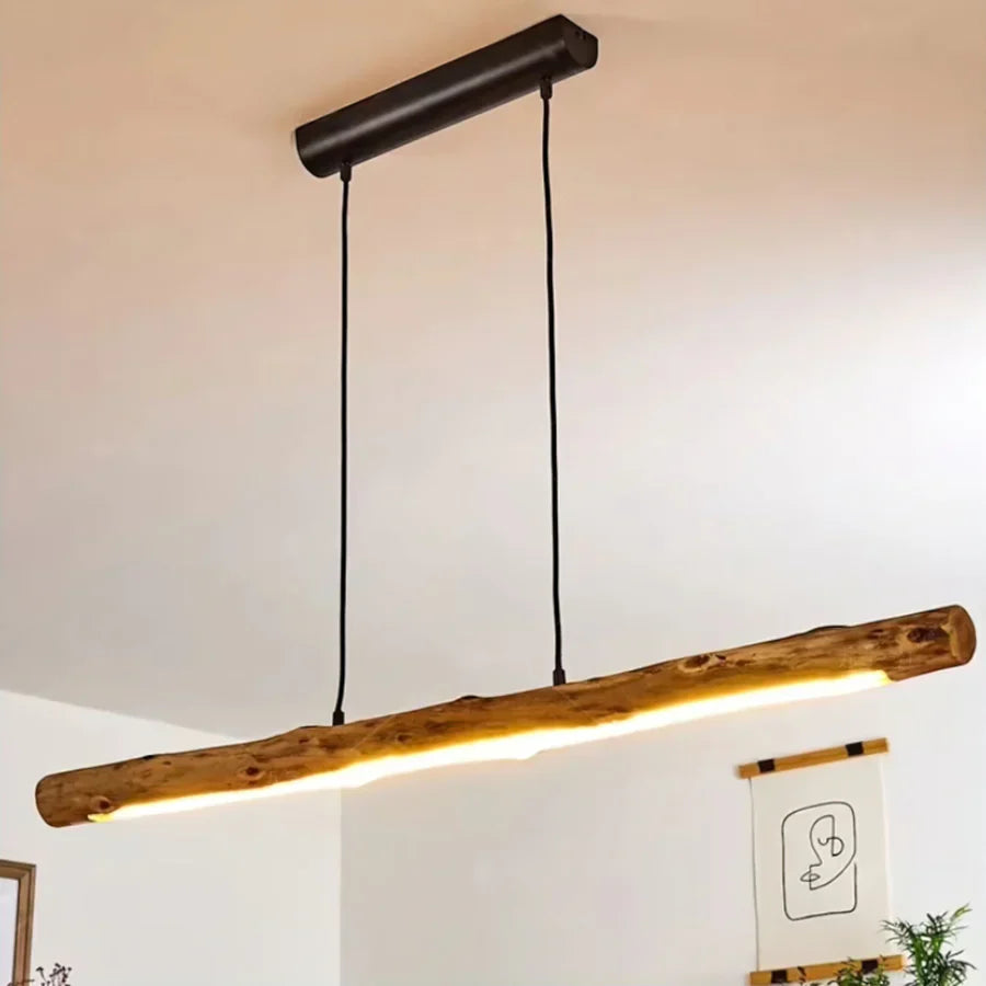 LUMORA – Dimbare houten hanglamp met warm LED licht